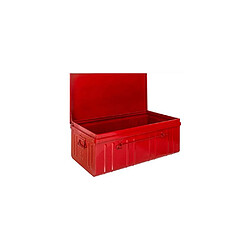 Avis Pierre HENRY Malle habitat en acier 130 litres rouge.