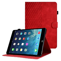 Etui en PU fonction d'éveil/veille automatique, anti-chute, anti-chute avec support et porte-cartes pour votre iPad Mini/Mini 2/mini 3/mini 4 - rouge