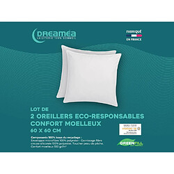 Avis Vente-Unique Pack Couette chaude 220 x 240 cm + 2 oreillers 60 x 60 cm recyclés de DREAMEA - ROSA