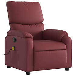 Avis vidaXL Fauteuil de massage inclinable électrique rouge bordeaux