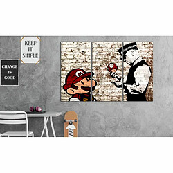 Paris Prix Tableau Imprimé Mario Bros : Torn Wall 60 x 90 cm