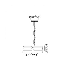 faro Lampadaire Montreal Tissu,acier 160 Cm