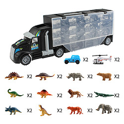 Avis Jouet Camion Transporteur avec 24 Dinosaures et Mini Hélicoptère Cadeau pour Enfant 3 4 5 Ans Fille Garcon