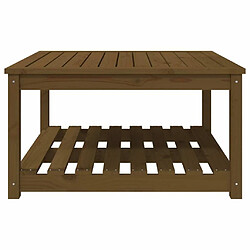 Maison Chic Table de jardin | Table d'extérieur marron miel 82,5x82,5x45 cm bois massif de pin -GKD21954 pas cher