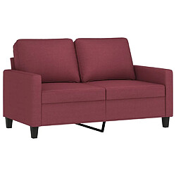 Avis Maison Chic Ensemble de canapés 2 pcs avec coussins, Canapé droit Sofa pour Salon Rouge bordeaux Tissu -GKD133728