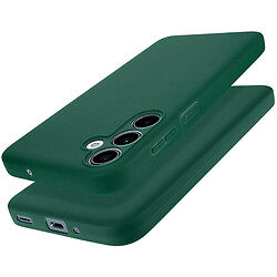 Avizar Coque pour Samsung Galaxy M35 Silicone Souple Mate Vert Foncé