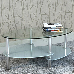 vidaXL Table basse avec design exclusif Blanc 