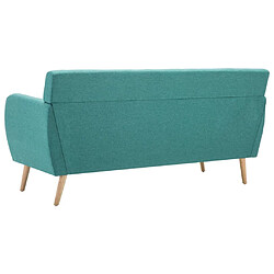 Maison Chic Canapé à 3 places,Canapé droit,Sofa de Salon,Banquette revêtement en tissu 172x70x82 cm vert -GKD802713 pas cher