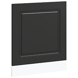 vidaXL Panneau de lave-vaisselle Kalmar noir 60x1,5x67 cm