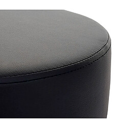 Acheter Decoshop26 Tabouret siège réglable en hauteur polyvalent pivotant Ø 35cm en synthétique noir 04_0005332