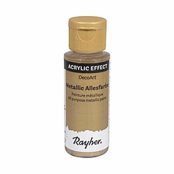 Rayher Peinture acrylique tous usages métallique 59 ml - Orange clair