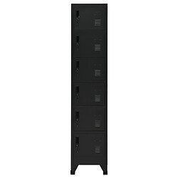 vidaXL Armoire à casiers Noir 38x40x180 cm Acier