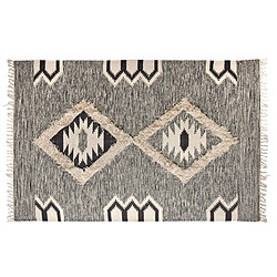 Aubry Gaspard Tapis motif aztèque en coton 180 x 120 cm.