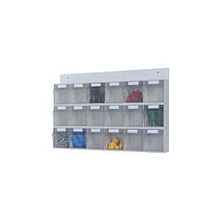 HUNERSDORFF MS-Set de stockage 3x6 Sbl. PS,gl.klar,gris clair