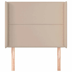 Avis Maison Chic Tête de lit moderne avec oreilles pour chambre - Décoration de lit Cappuccino 103x16x118/128 cm -MN55973