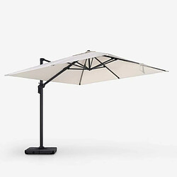 Elios Parasols Parasol de jardin à bras latéral décentré 3x3 Waikiki pas cher