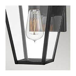 Acheter Elstead Lighting Applique murale extérieur Palma Aluminium,verre transparent Noir