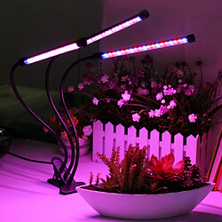 Justgreenbox Phytolamps à spectre complet DC5V USB LED éclairage de croissance, lampes de bureau Phyto Clip pour plantes Jardinière, 3W pas cher