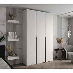 Abiks Meble Armoire Inova 1 À Portes Battantes 236,7/150/47 3 Portes (bianco/nero)