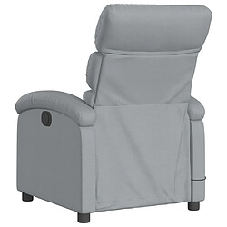 Acheter vidaXL Fauteuil de massage inclinable électrique gris clair tissu