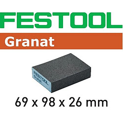 Éponge de ponçage FESTOOL 69x98x26 Grain 120 - Boite de 6 - 201082