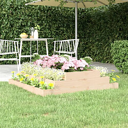 Maison Chic Jardinière,Bac à fleurs - pot de fleur 110x110x27 cm Bois massif de pin -GKD59807