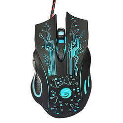 Universal H700 Fire Bird 6d 5500 DPI Backfracleful Backlight Wired Portable Optique Gaming Mouse pas cher