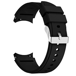 PHONECARE Bracelet en Silicone lisse Avec Bloucle pour Samsung Galaxy Watch4 Bluetooth 4G 44mm - Noir