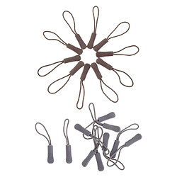 20 pcs antidérapant Zipper Pull Cord Zip Puller Zip Fastener Boucle pour Sac Tissu