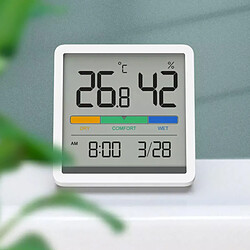 Universal Température et humidité Horloge Maison Intérieur Haute Précision Chambre Bébé Thermomètre C/F 3.34ch Grand écran LCD | Télécommande intelligente