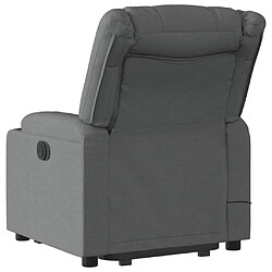 Acheter Maison Chic Fauteuil Relax pour salon, Fauteuil inclinable de massage électrique Gris foncé Tissu -GKD18179