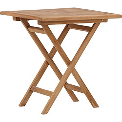 Venture Home Table de jardin pliante en teck 70 x 70 cm Kenya.