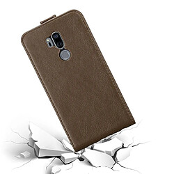 Cadorabo Coque LG G7 ThinQ / FIT / ONE Etui en Marron pas cher