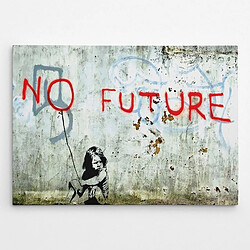 EPIKASA Impression sur Toile Banksy No Future