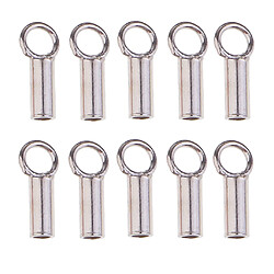 10 pièces 925 sterling tube à sertir perles bouchon bijoux conclusions argent