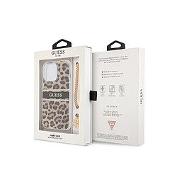 Avis Guess Maroquinerie Guess Coque pour Apple iPhone 13 Pro Leopard avec breloque Léopard