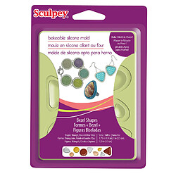 Moule en silicone 9 formes pour bijoux - Sculpey