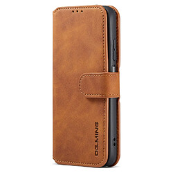 Etui en PU DG.MING style rétro avec support marron pour votre Xiaomi Redmi 10/10 Prime