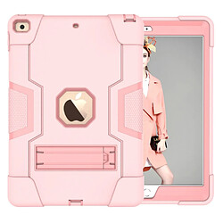 Coque en TPU combo anti-choc avec béquille rose pour votre Apple iPad 10.2 (2019)