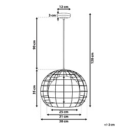 Avis Beliani Lampe suspension LIRI Métal Cuivré