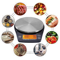 Acheter Universal Balance à café numérique à la main Capteur de précision en acier inoxydable Balance alimentaire de cuisine avec minuterie Poids LCD 6,6 lb/3 kg | Balance de cuisine(Le noir)