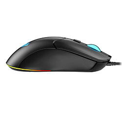 Riffi Souris optique de jeu filaire Aula S13, rétroéclairage 7 couleurs, avec 6 boutons/1200-3600dpi/avec forme confortable/noir pas cher