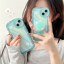 GUPBOO Étui pour iPhone11 Support de coque de téléphone japonais et coréen taché de petite fleur blanche