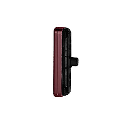 Avizar Clappio Bouton Power pour Samsung Galaxy S22 Ultra Bordeaux