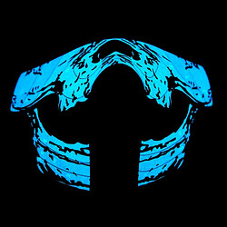 Totalcadeau Masque à lumière Led motif squelette - lumières activées par le son pas cher