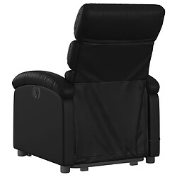 Avis vidaXL Fauteuil inclinable de massage Noir Similicuir