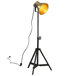 vidaXL Lampadaire 25 W laiton antique 35x35x65/95 cm E27