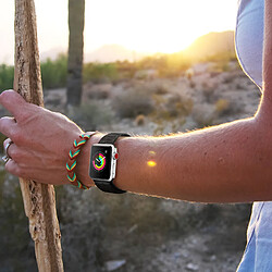 Avis Avizar Bracelet Apple Watch 42 et 44 mm Velcro en Nylon Tissé - Noir