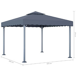 Acheter Maison Chic Tonnelle | Pergola 300x300 cm Anthracite Aluminium -GKD97015