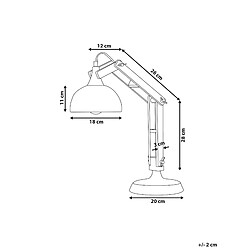 Avis Beliani Lampe de bureau SALADO Noir